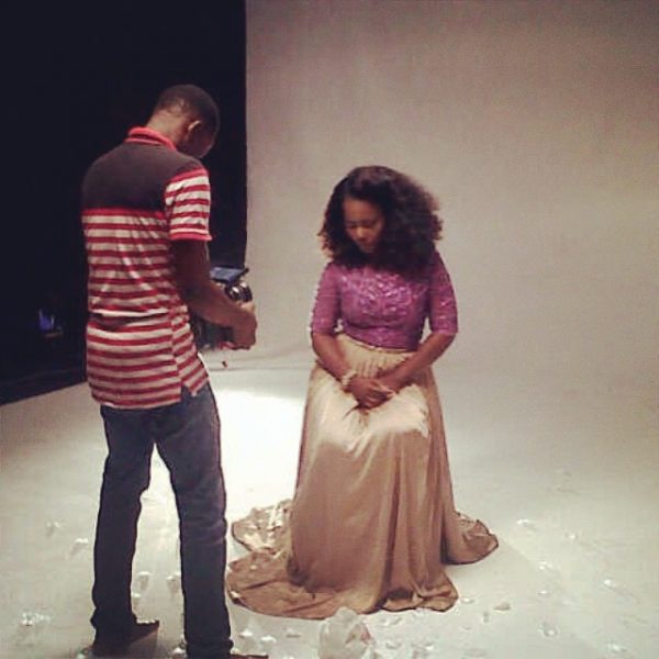 During the shoot of the "Everything Has Changed" video