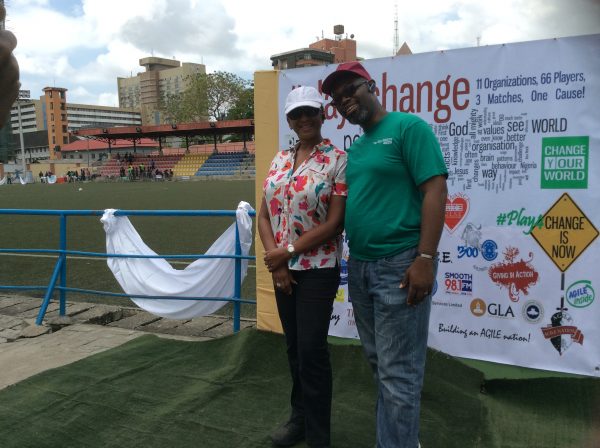 Dr. Roberts (Health Director HOTR) with Pastor Ikemefuna